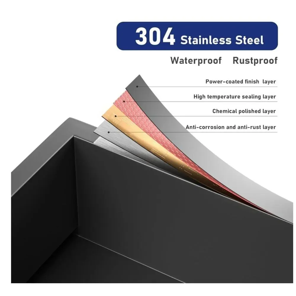 Bernkot Stainless Steel Shower Niche 24x12 Wall Insert Brushed Steel